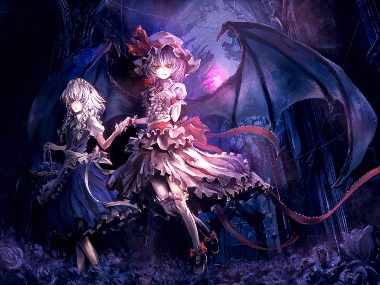 Аниме демон Touhou Project Тапет