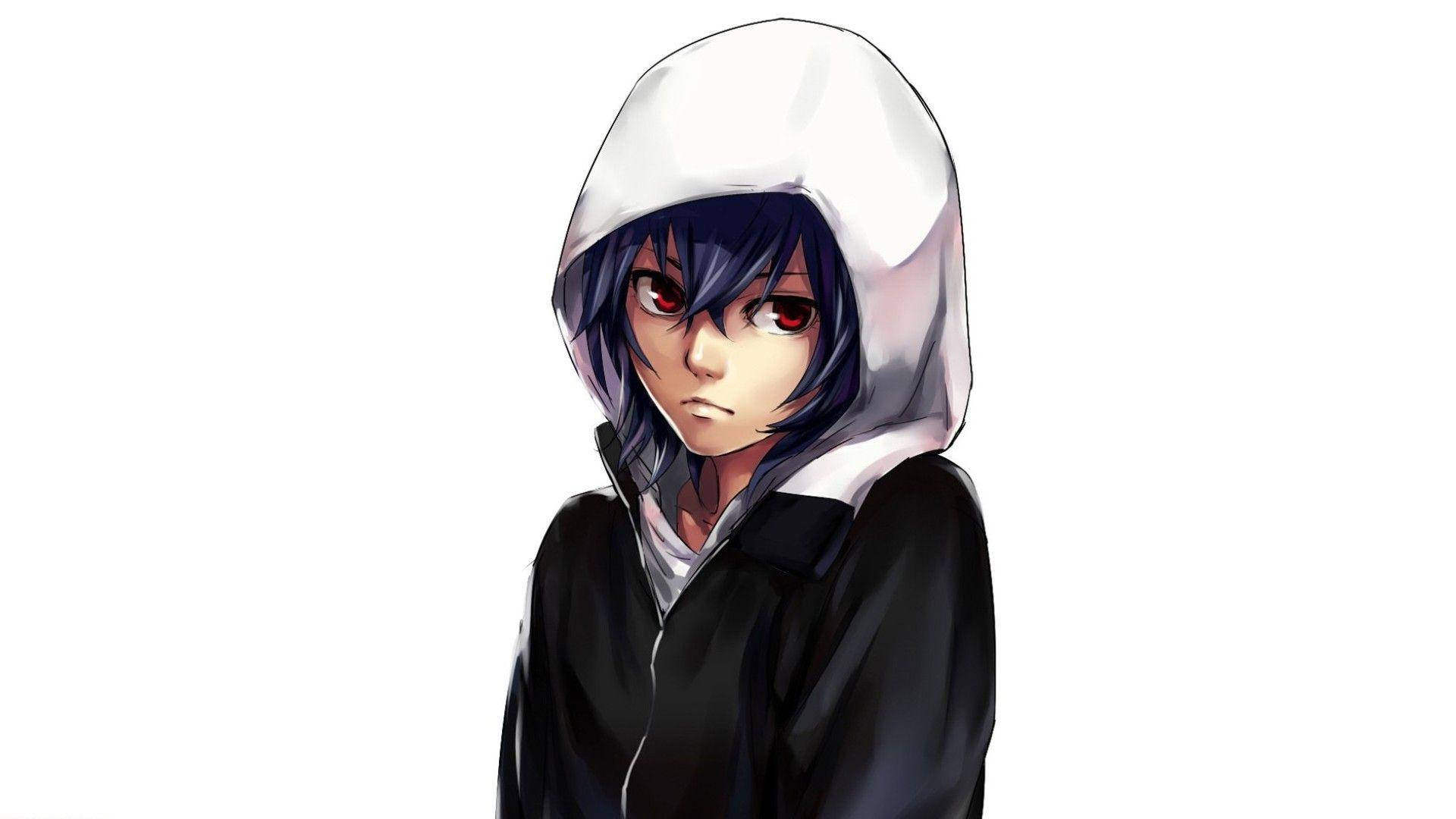 Touka Kirishima Аниме момиче с качулка Тапет