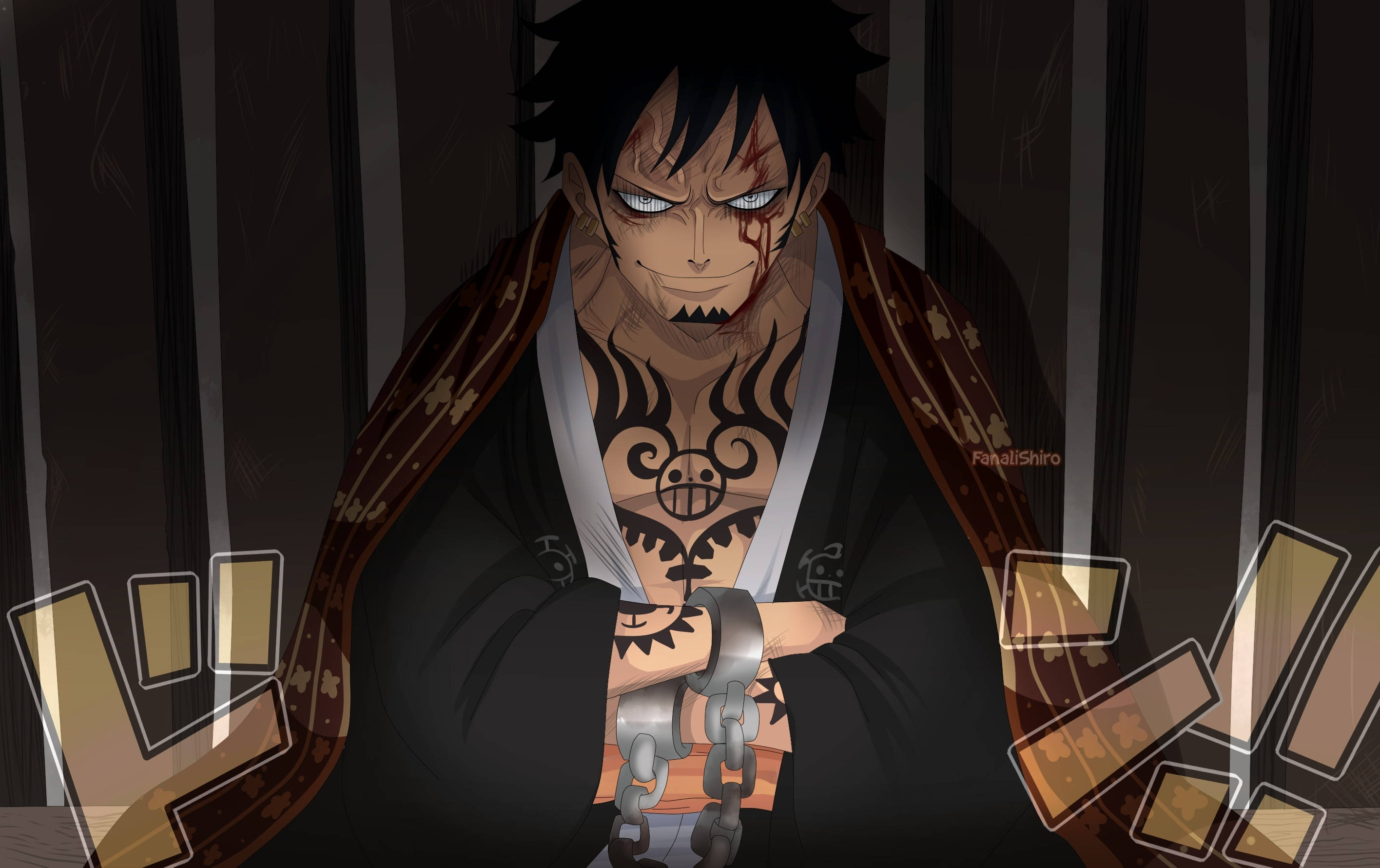 Trafalgar Арт тапет One Piece за десктоп Тапет