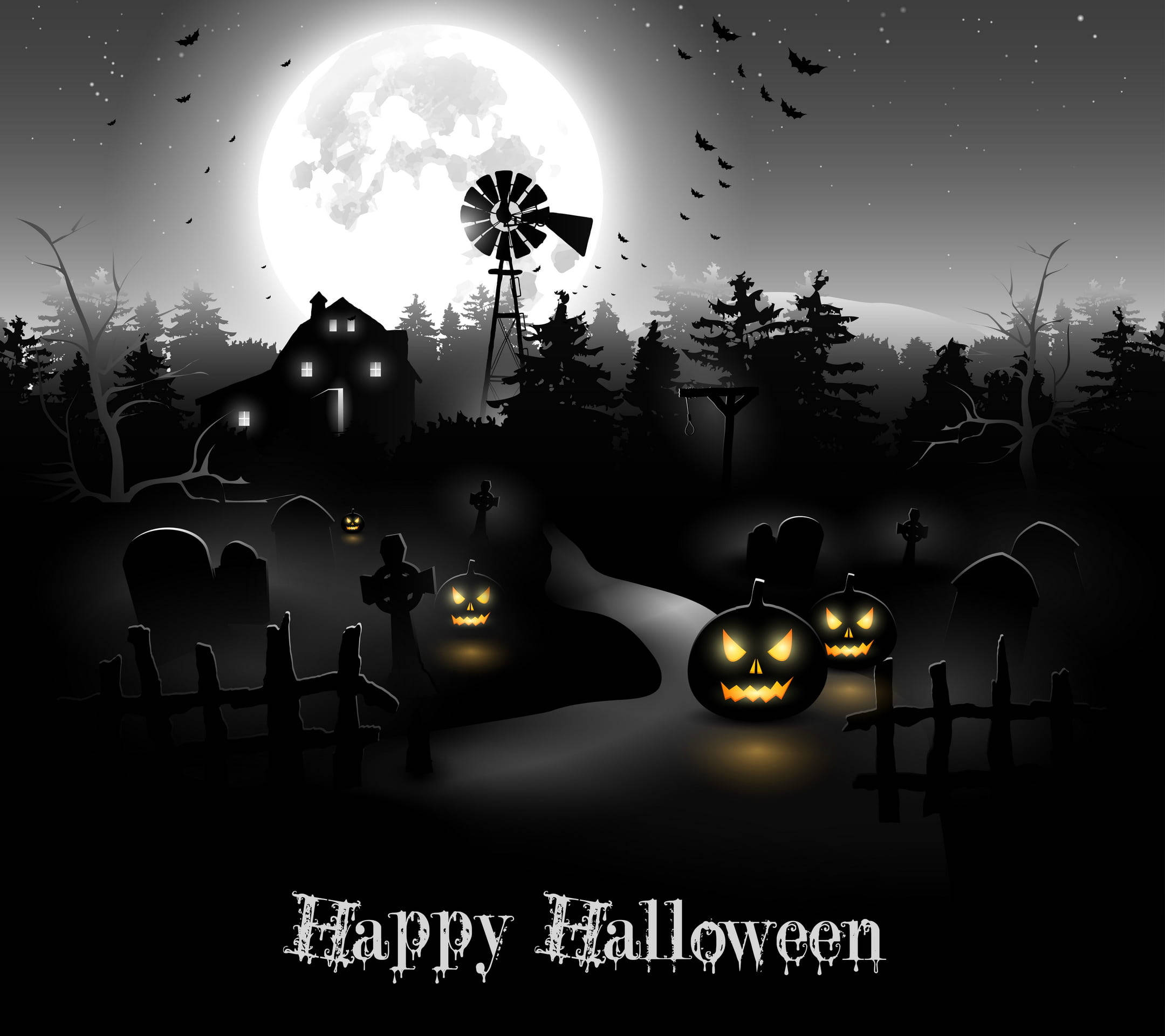 Trick Or Treat Честит Хелоуин Тапет