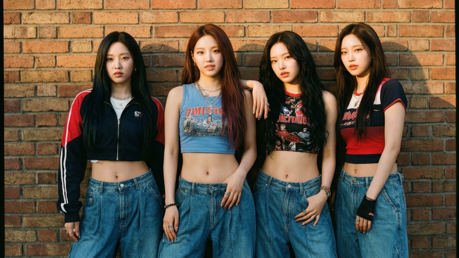 Ретро улица TWICE Тапет