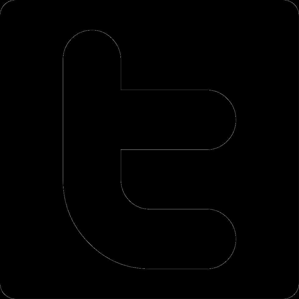 Черен силует на логото на Twitter Тапет