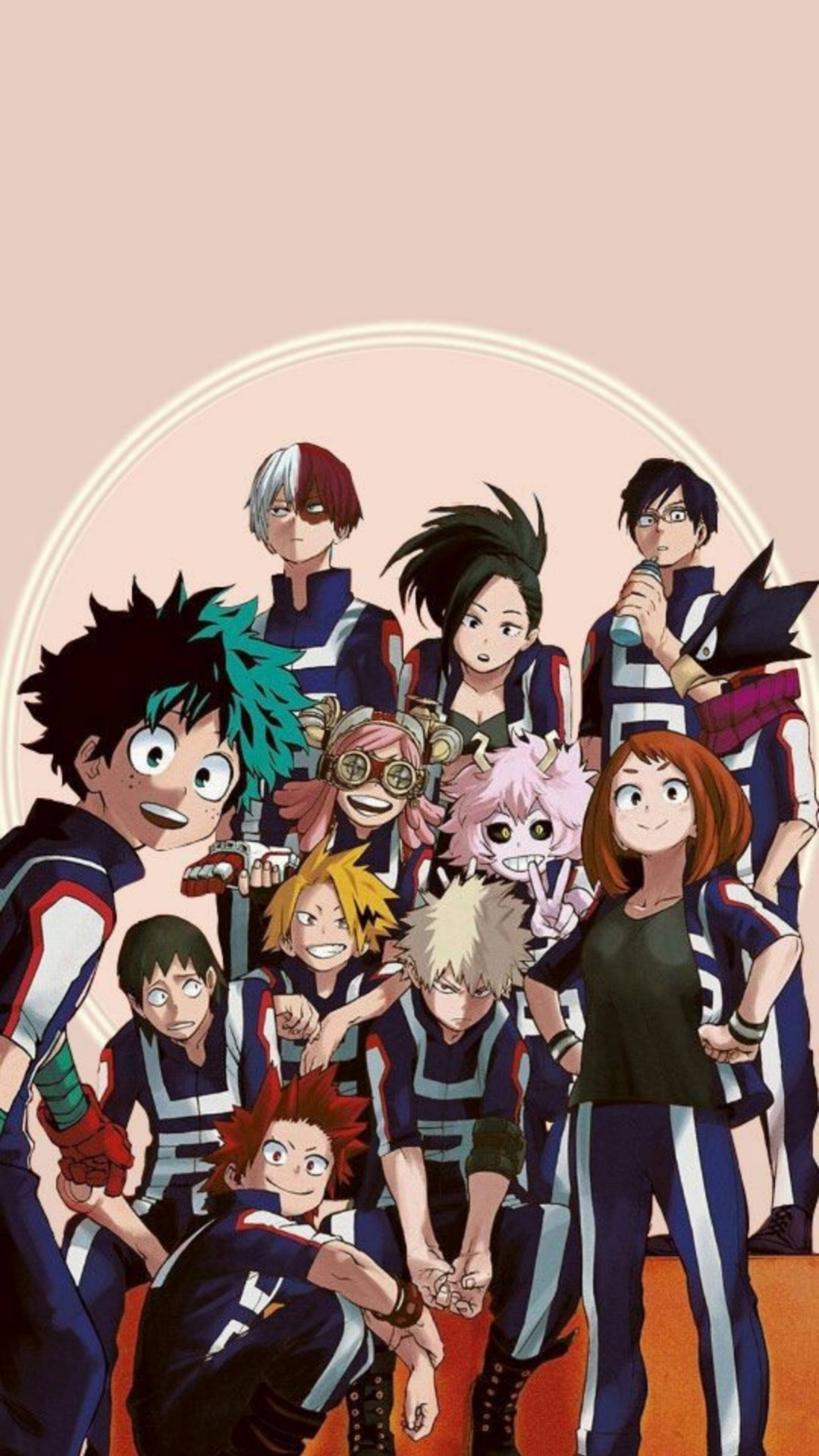 UA Спортният фестивал My Hero Academia iPhone Тапет