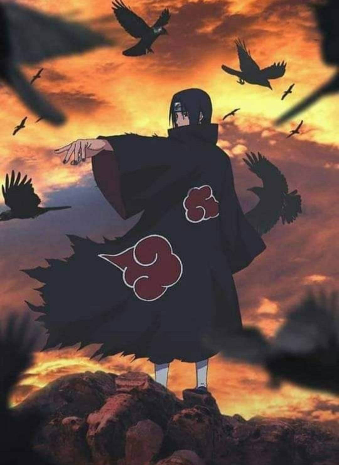 Зрелищен Uchiha Itachi PFP герой от Naruto Shippuden Тапет