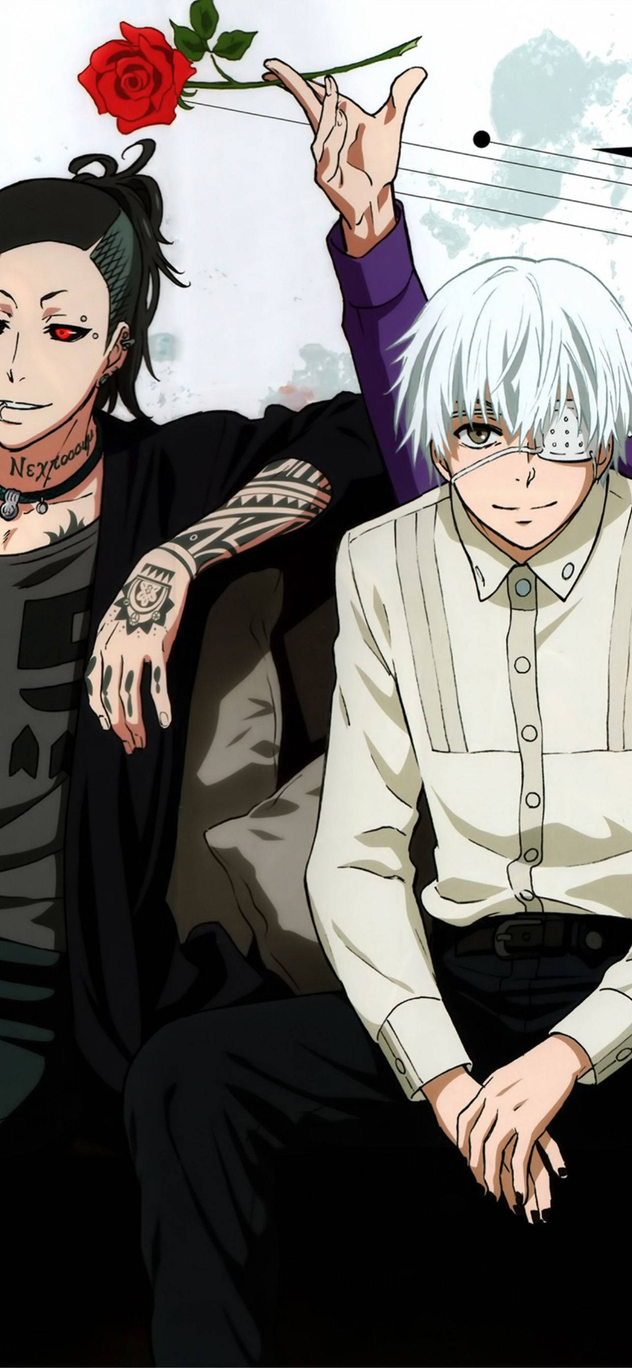 Uta и Ken Tokyo Ghoul iPhone фон Тапет