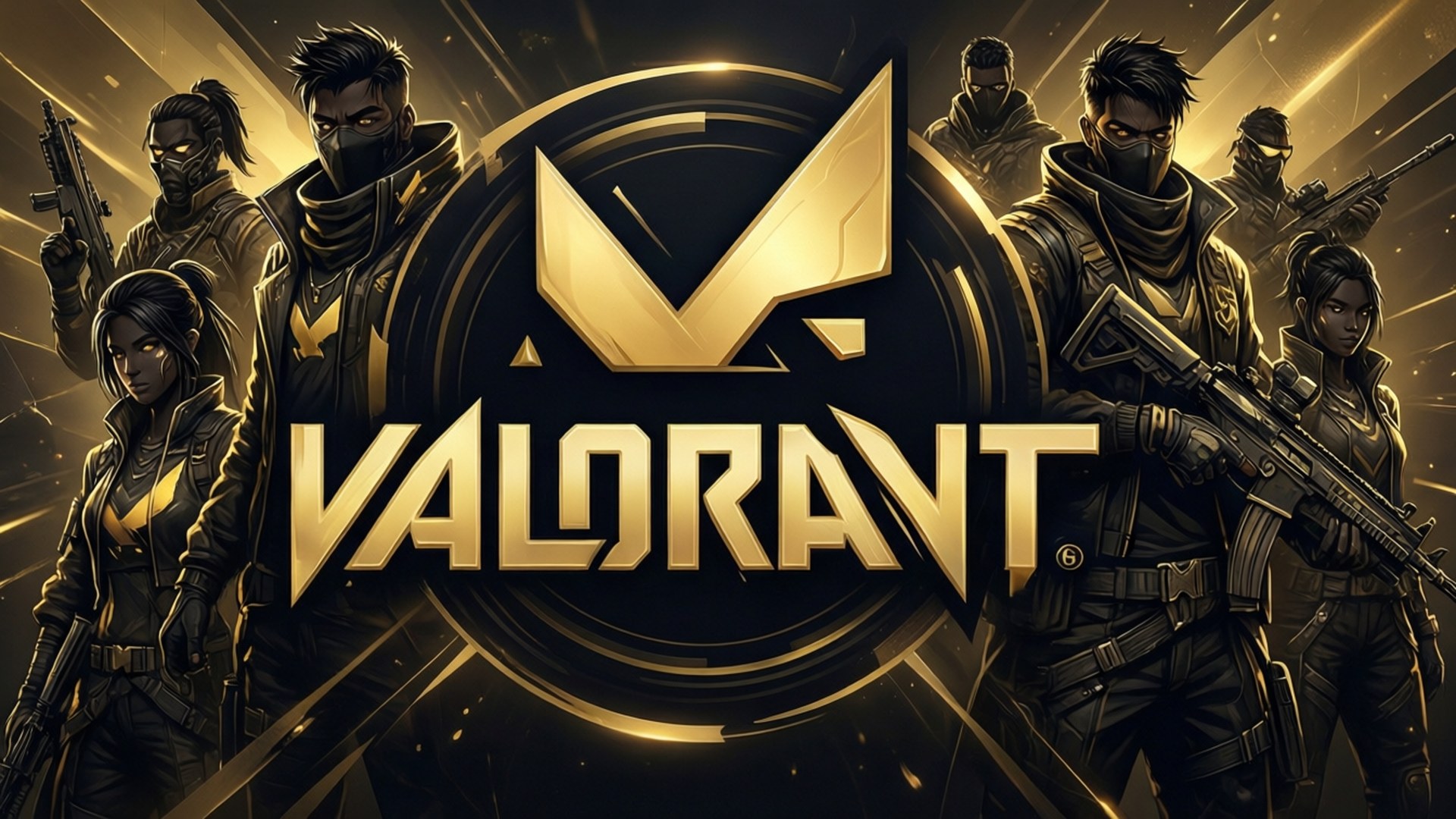 Елегантност на логото на Valorant Тапет