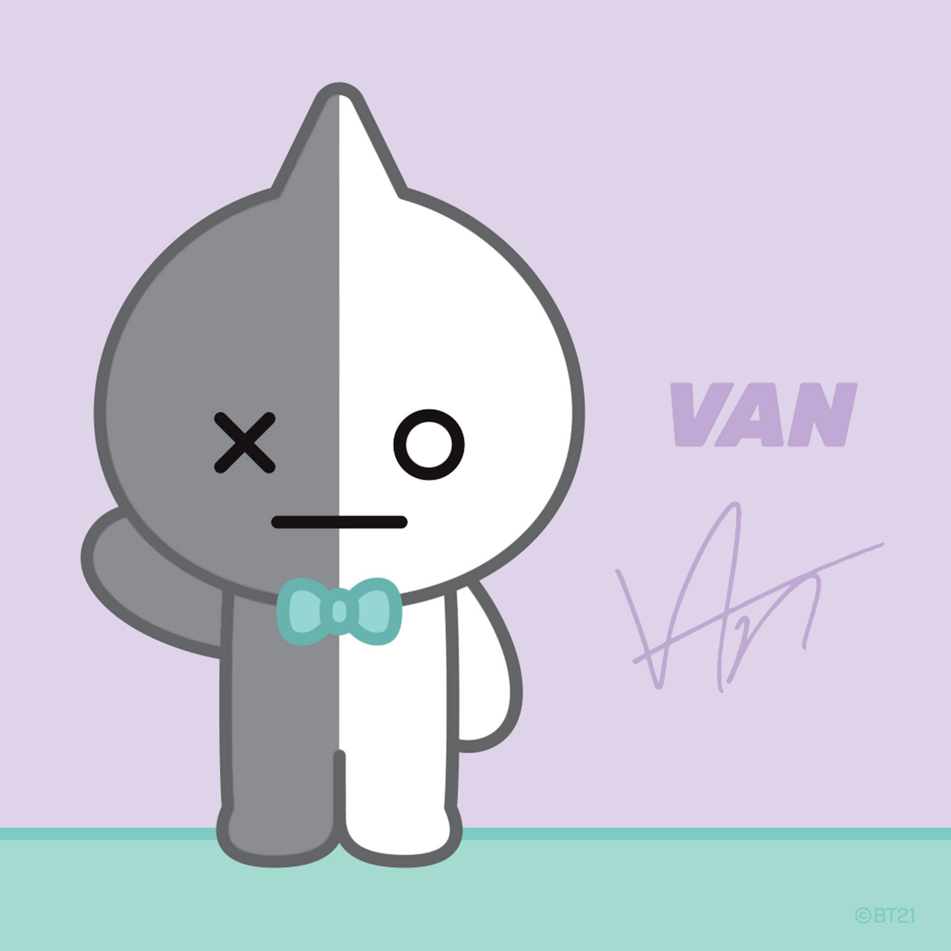 Защитник Van BT21 Тапет