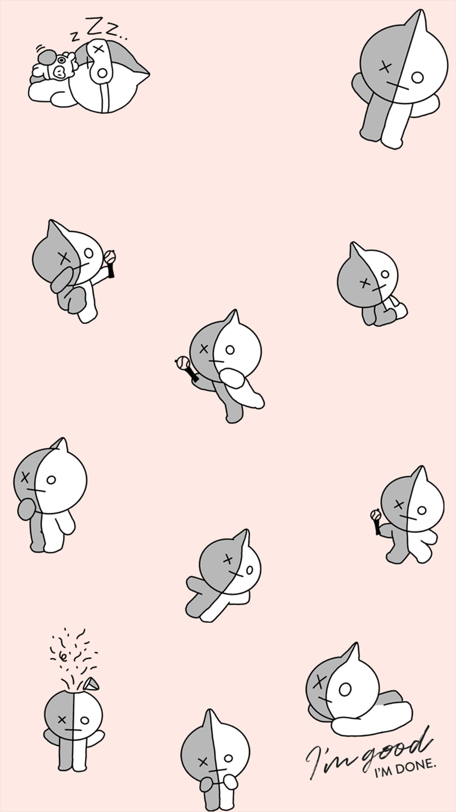 Очарователен Van BT21 Тапет