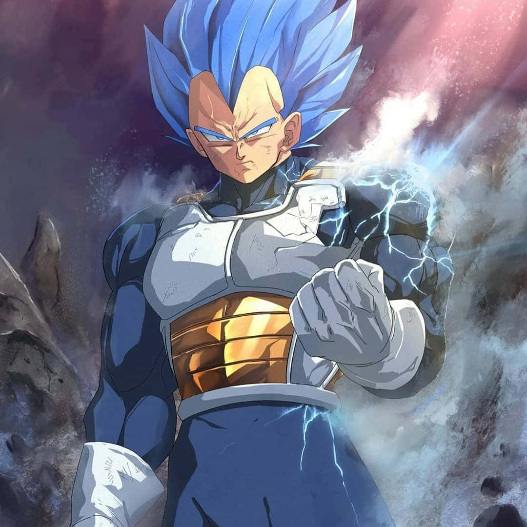 Дракон Бол Vegeta Blue 1080x1080 Цифрово произведение Тапет