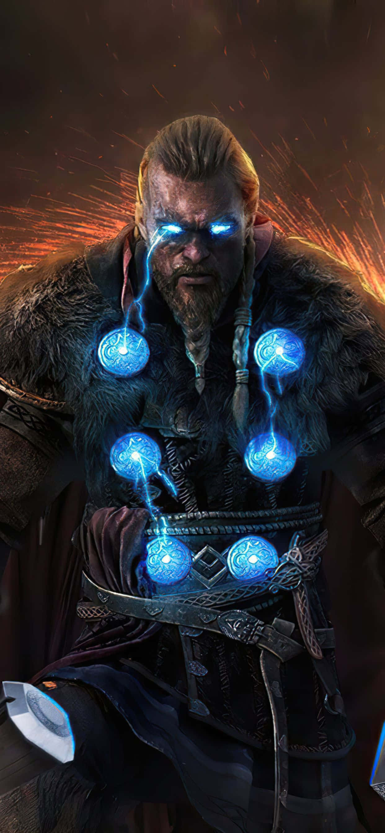 Viking Eivor Artwork iPhone Xs Max Assassin's Creed Valhalla Фон Тапет