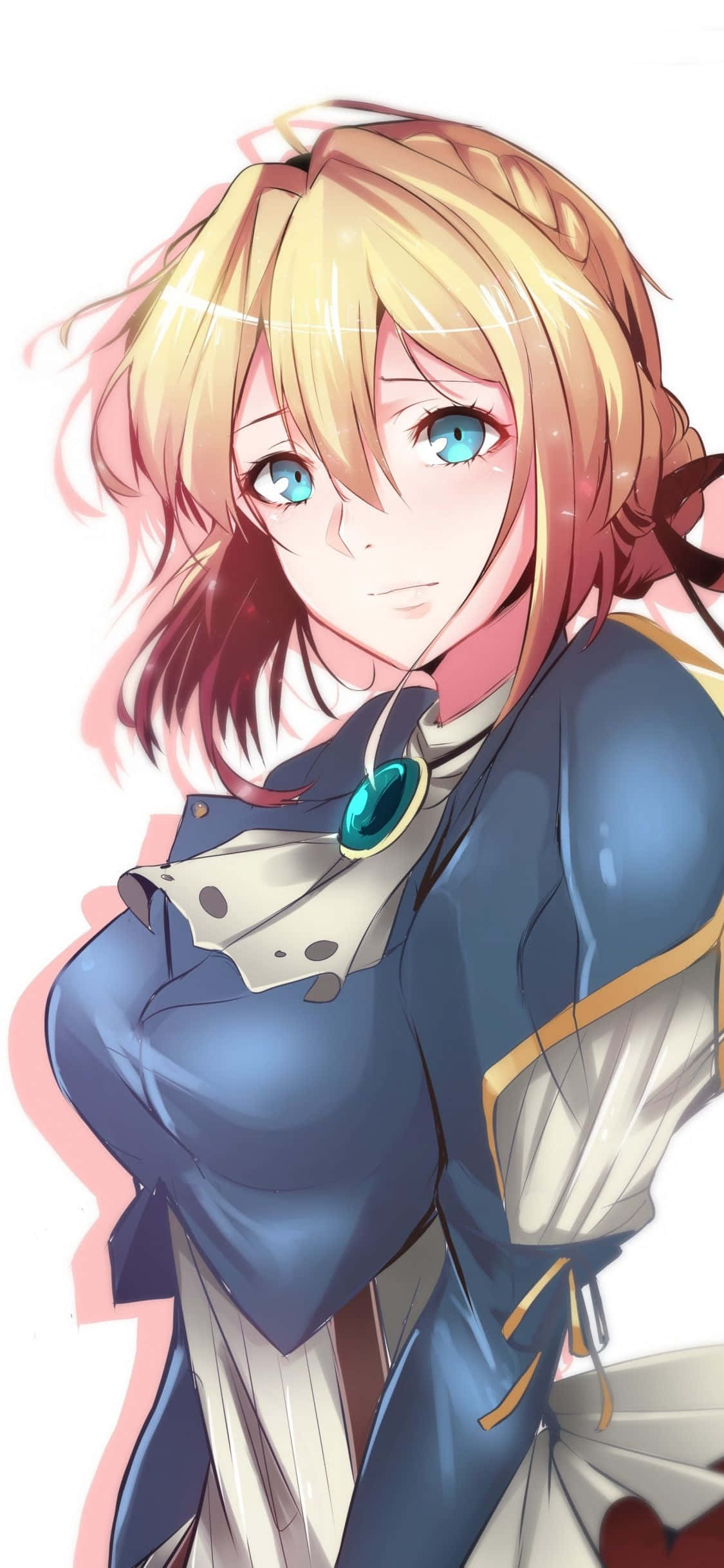 "Улови всеки момент с Violet Evergarden iPhone" Тапет