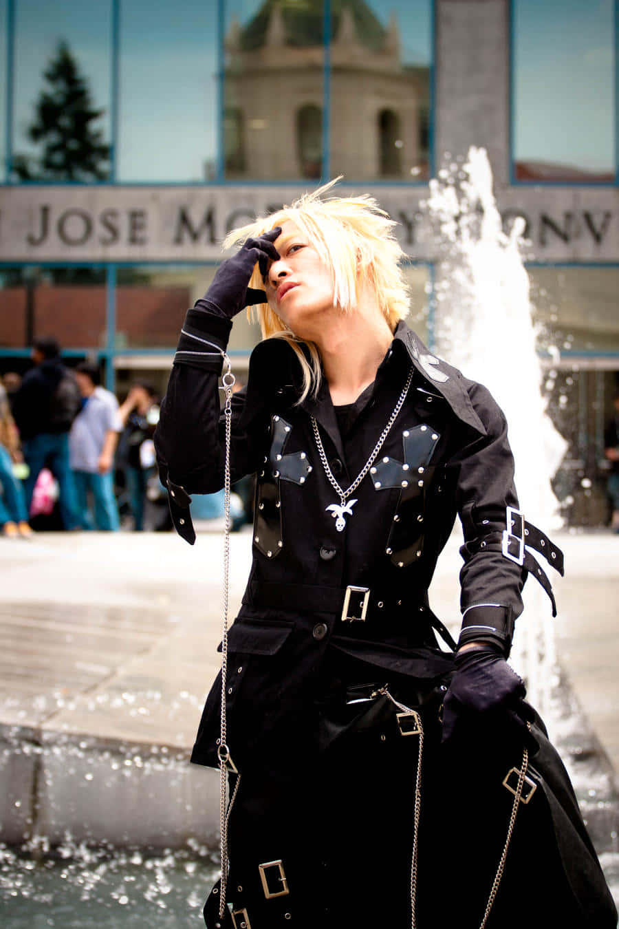 Динамична Visual Kei група на концерт Тапет