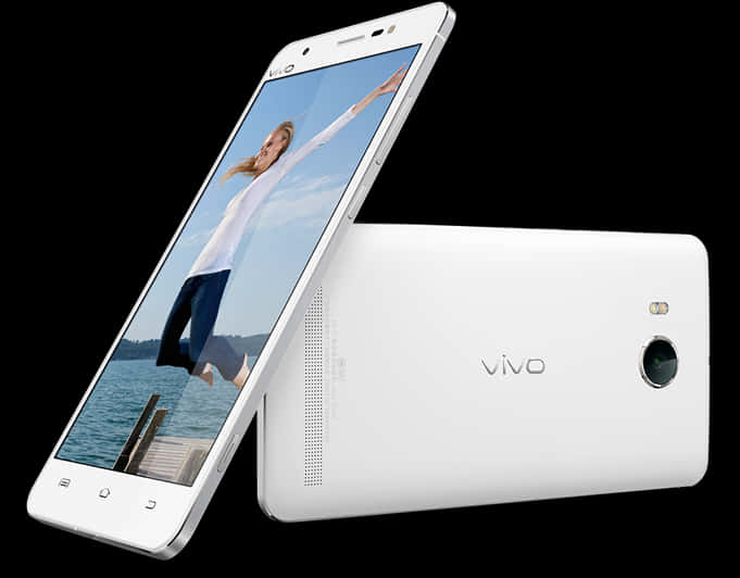 Vivo смартфон – дисплей и изглед отзад Тапет
