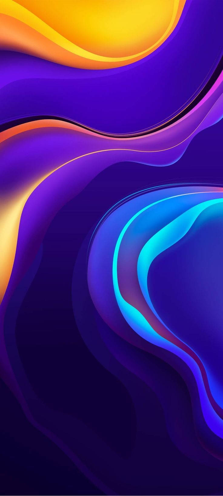 Vivo Y20 Лилави вълни абстракция Тапет