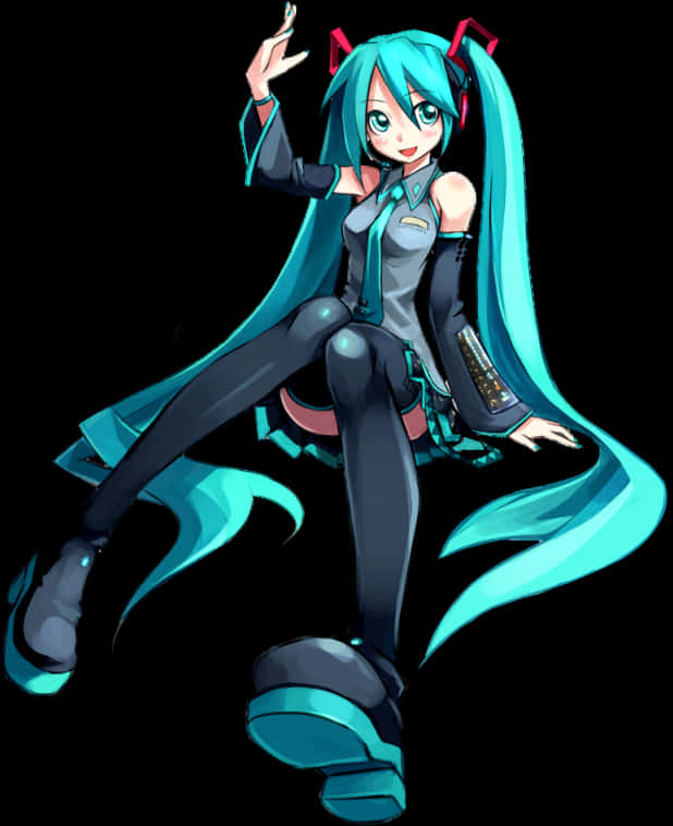 Хацуне Мику Vocaloid Поза Тапет