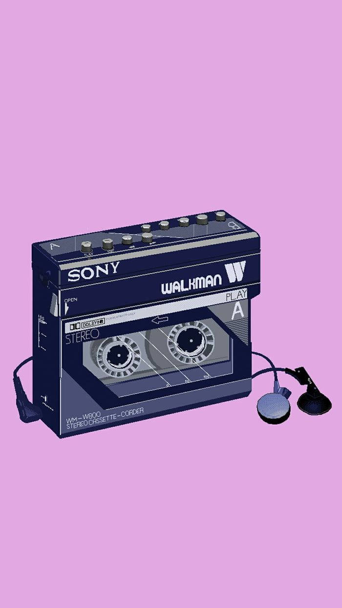 Естетика на музика с Walkman Тапет