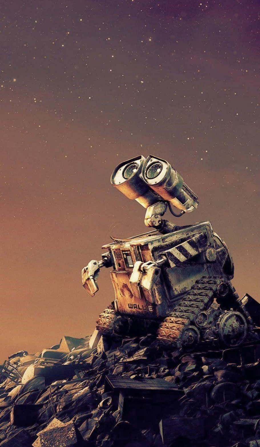 Wall E iPhone планина от развалини Тапет
