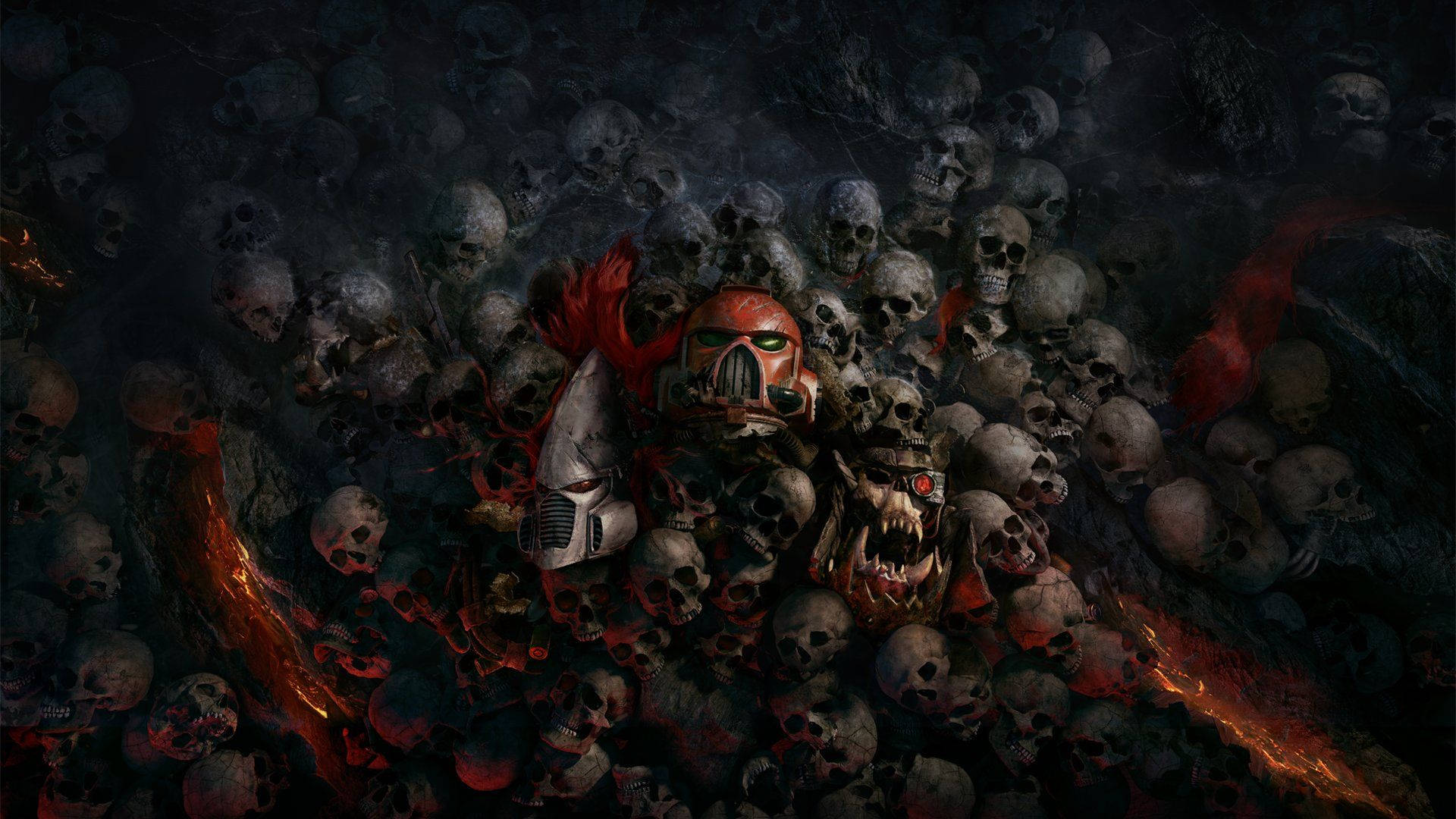 Черепи Warhammer 40000 Dawn Of War Тапет