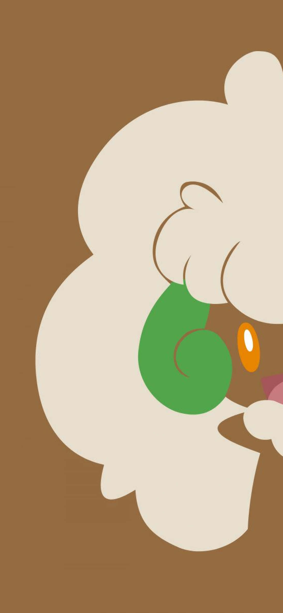 Whimsicott Телефон Прост Кафяв Естетик Тапет
