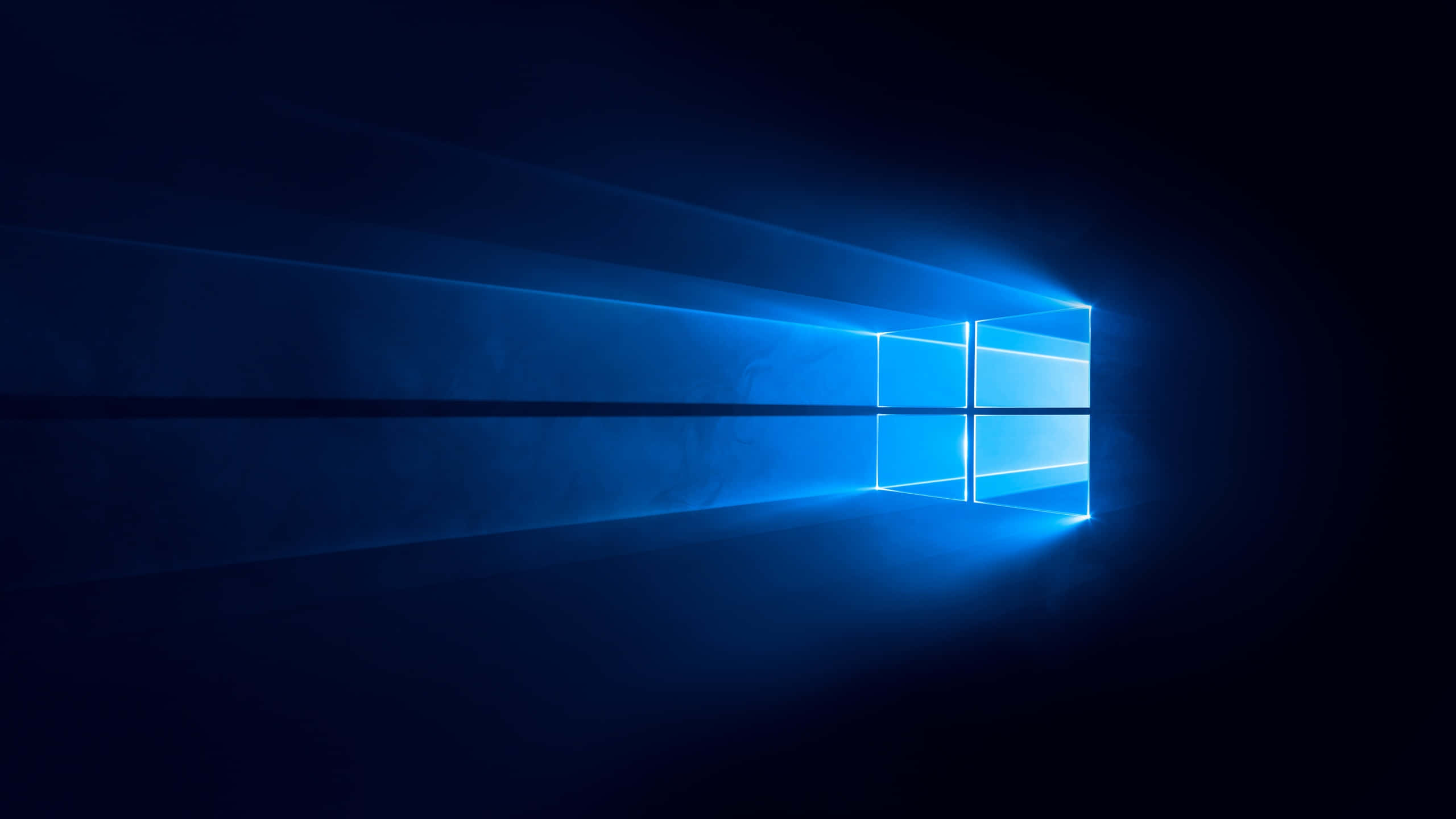лого на Windows 10 в тъмното Тапет