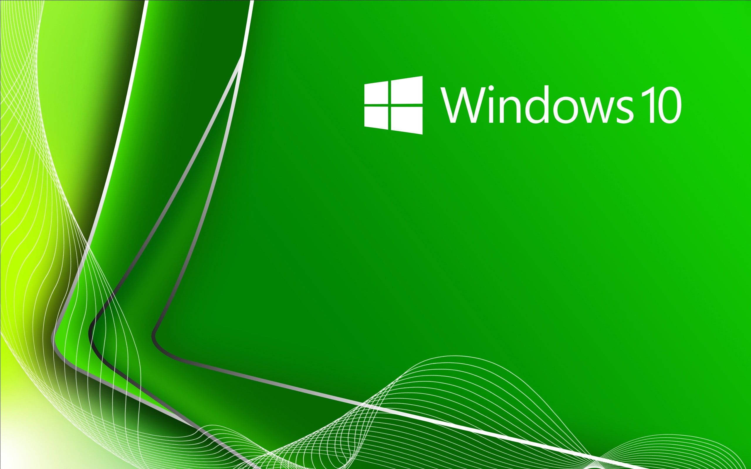 Оригинално зелено Windows 10 Тапет