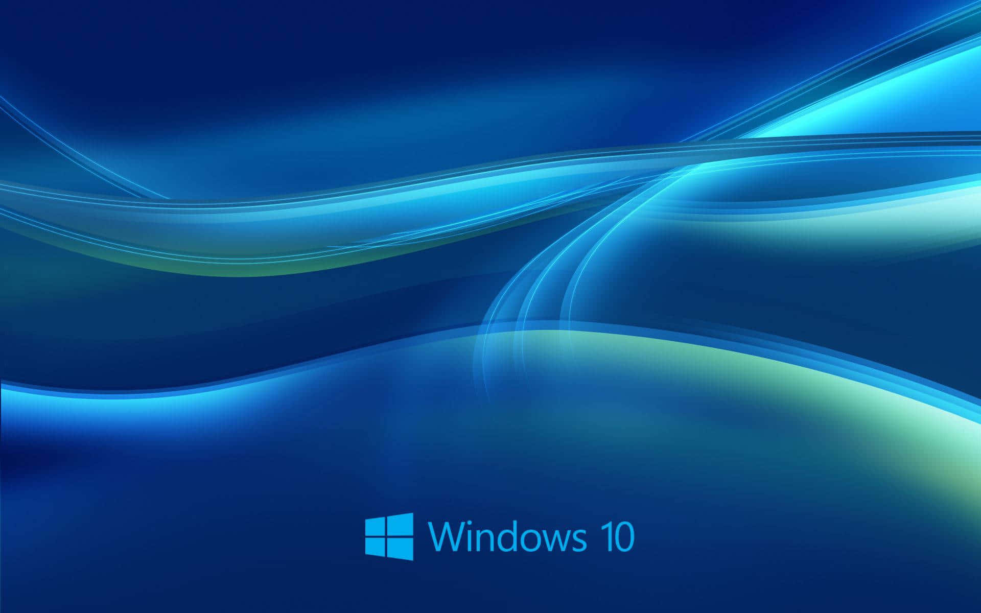 Син фон с вълни на Windows 10 Тапет