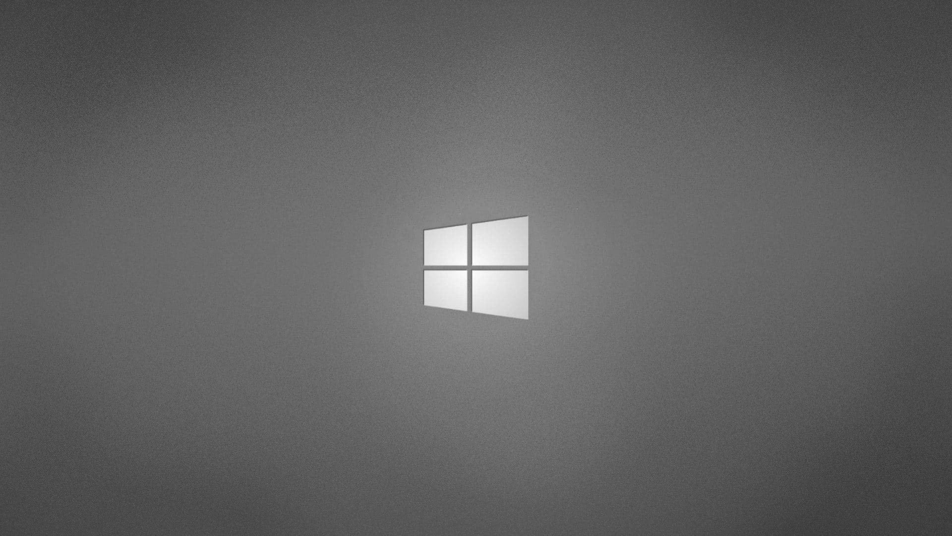 Лого на Windows върху сив фон Тапет