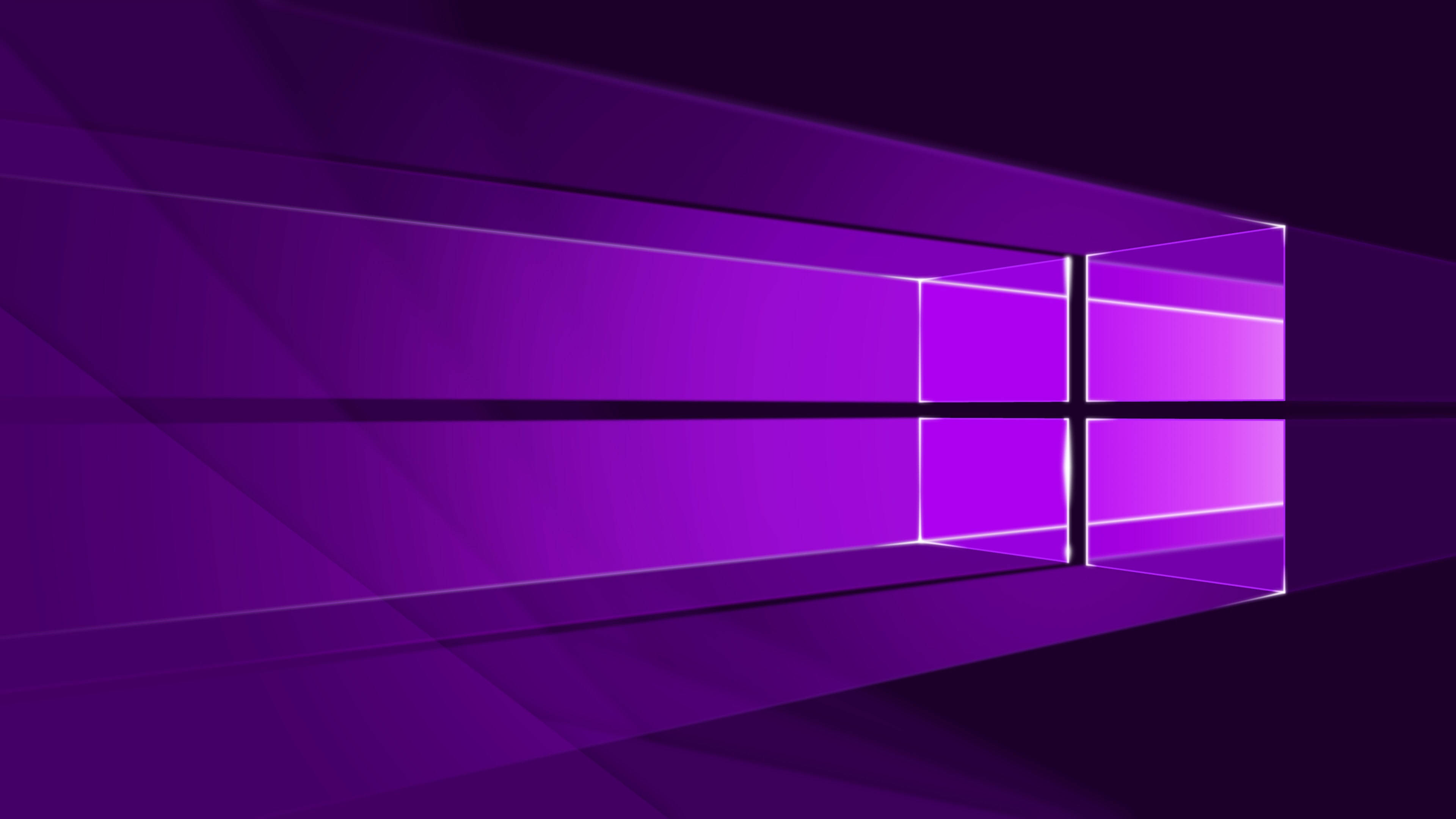 Тъмно неоново лилаво лого на Windows Тапет