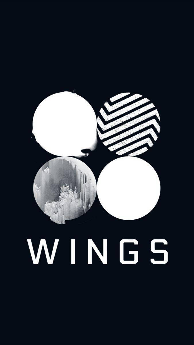 Лого Wings на BTS Тапет