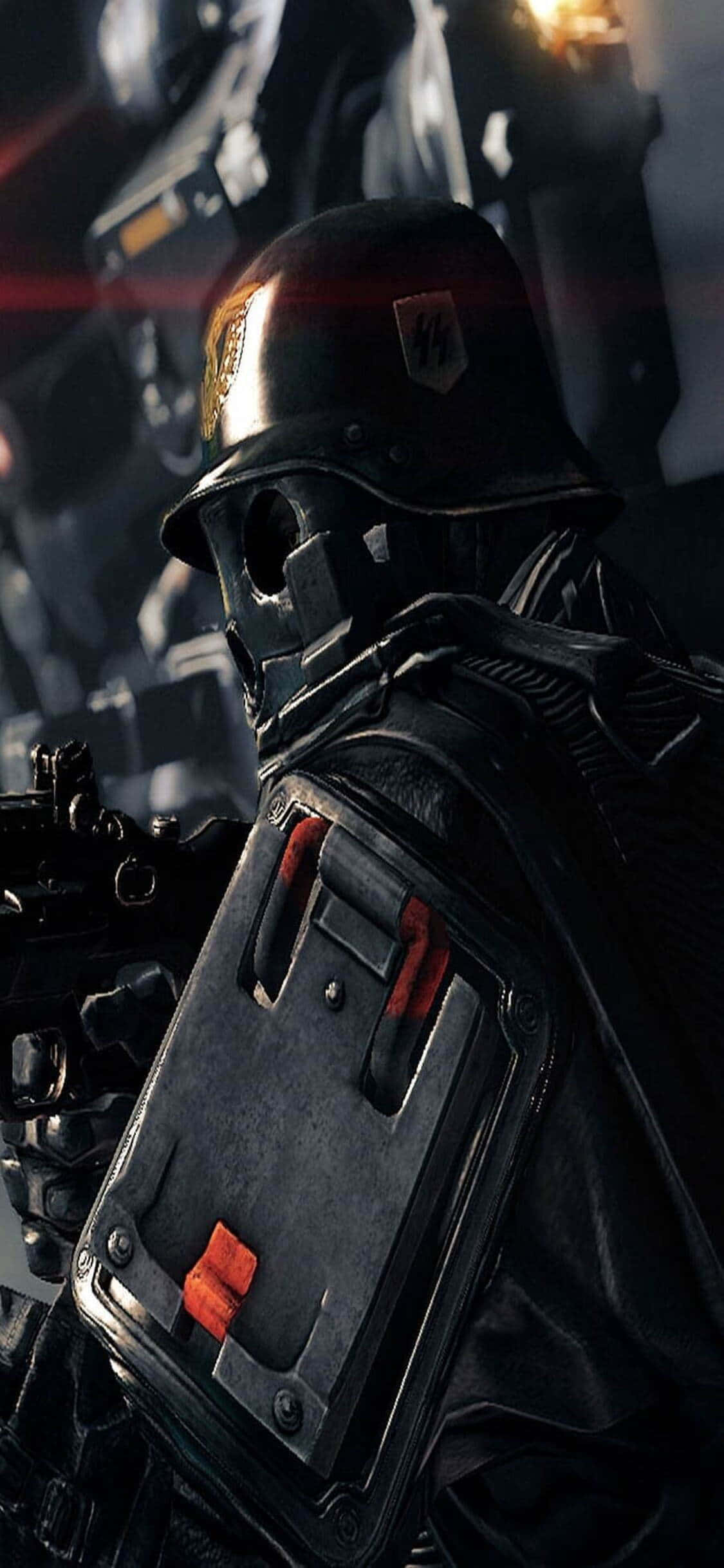 Потопи се в света на Wolfenstein II на новия ти iPhone Xs! Тапет