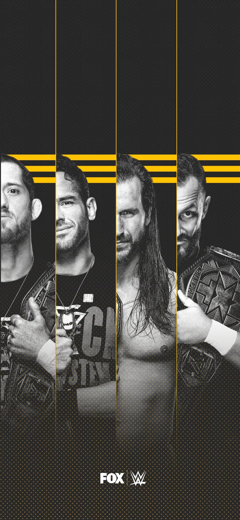 WWE Nxt суперзвезди в черно-бяло Тапет