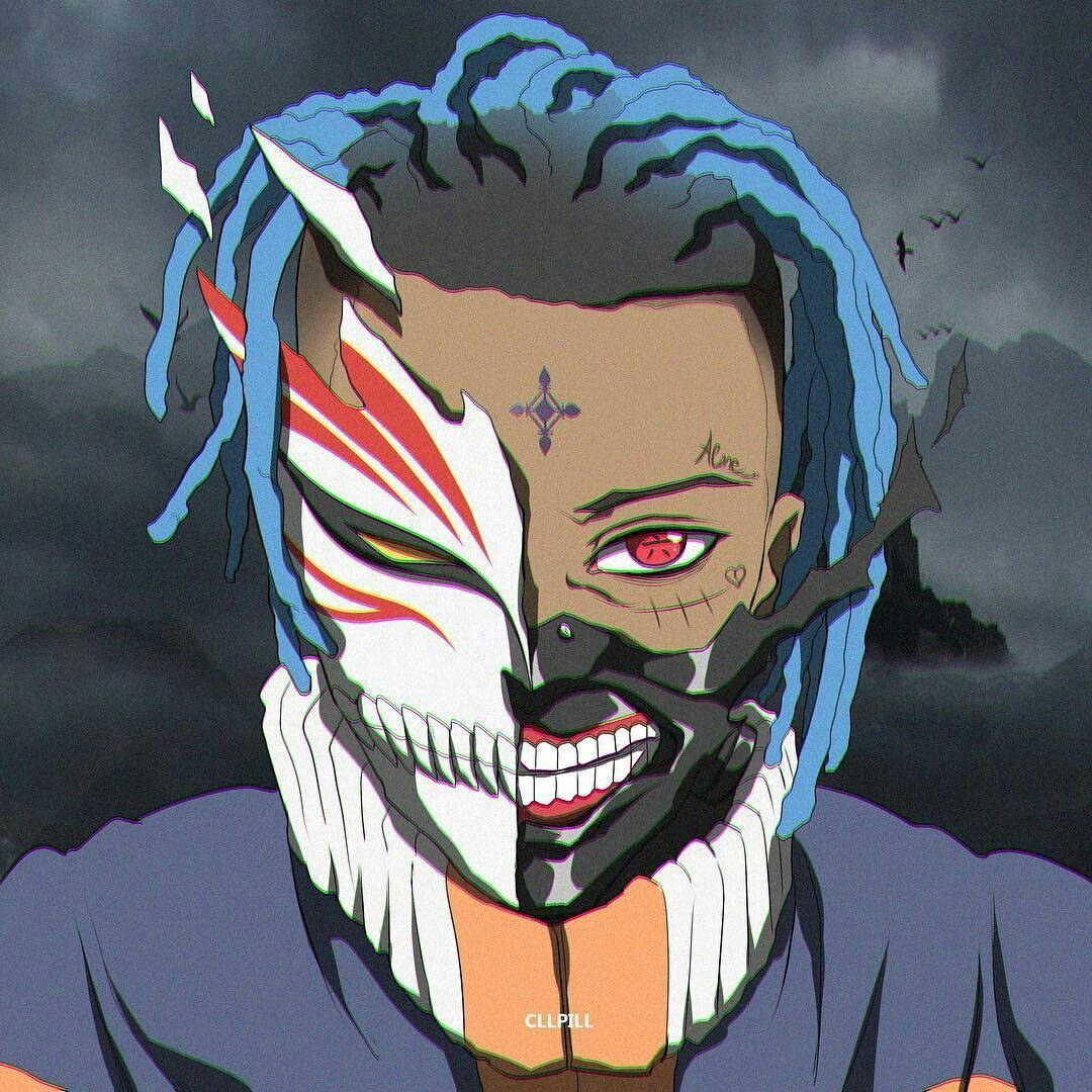 Xxxtentacion аниме маска от Bleach Тапет