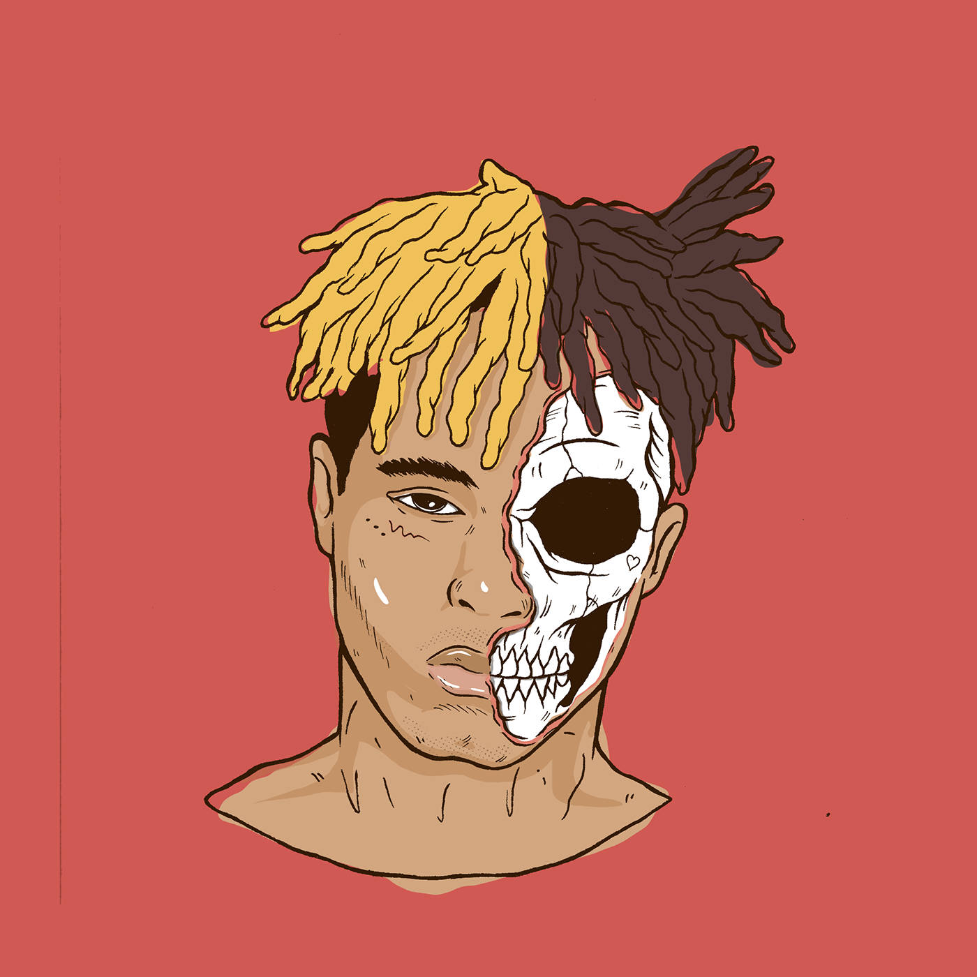 Xxxtentacion вдъхновено от аниме изкуство Тапет