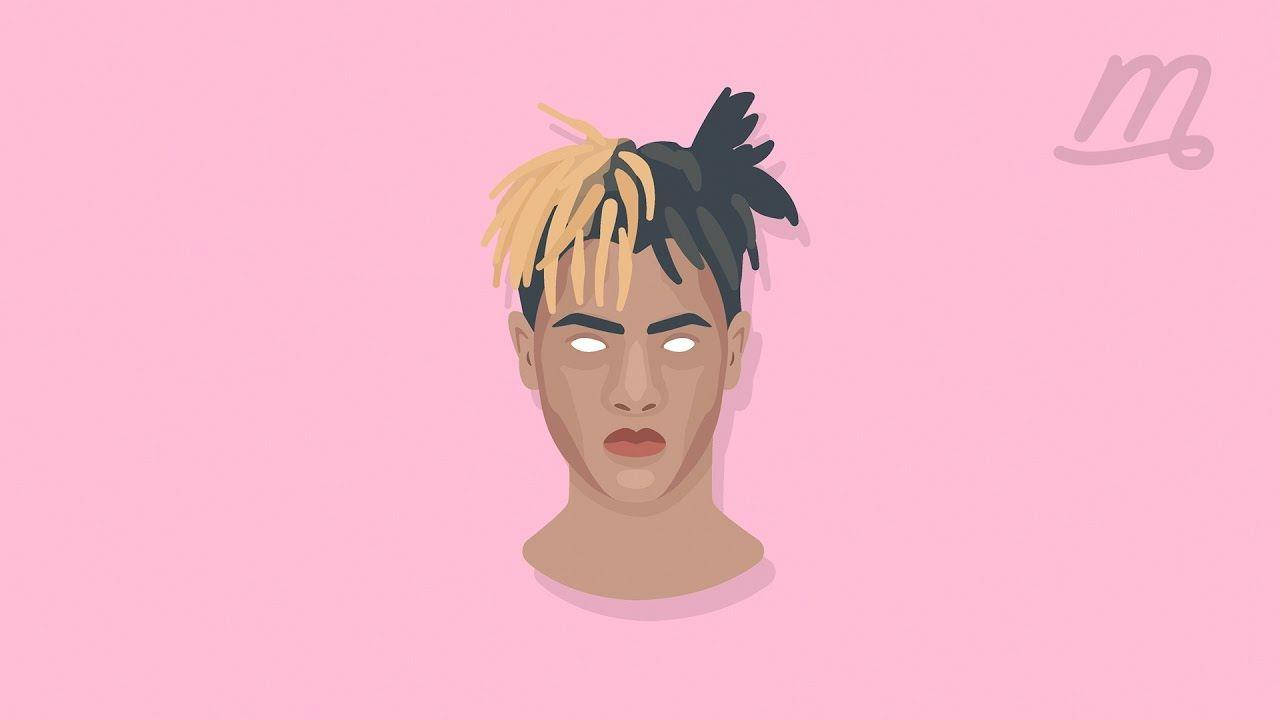 Xxxtentacion Аниме Розово Изкуство Тапет