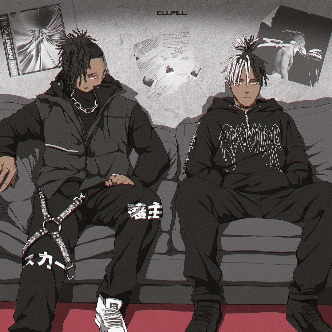 Xxxtentacion аниме със Scarlxrd Тапет