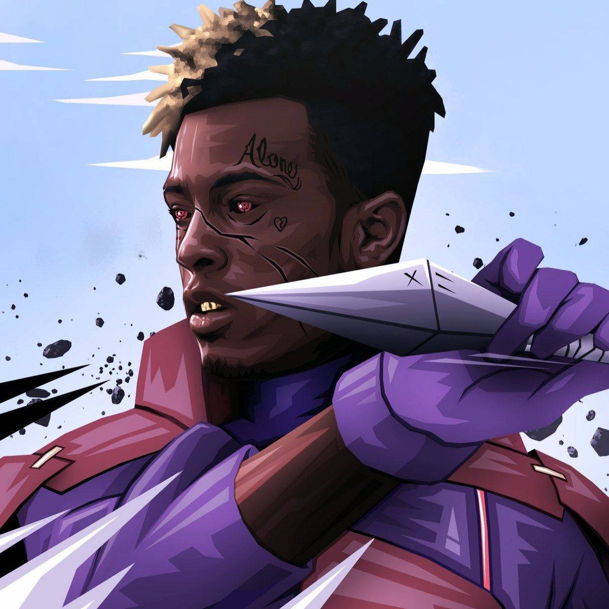 Xxxtentacion Аниме Наруто Кунай Тапет