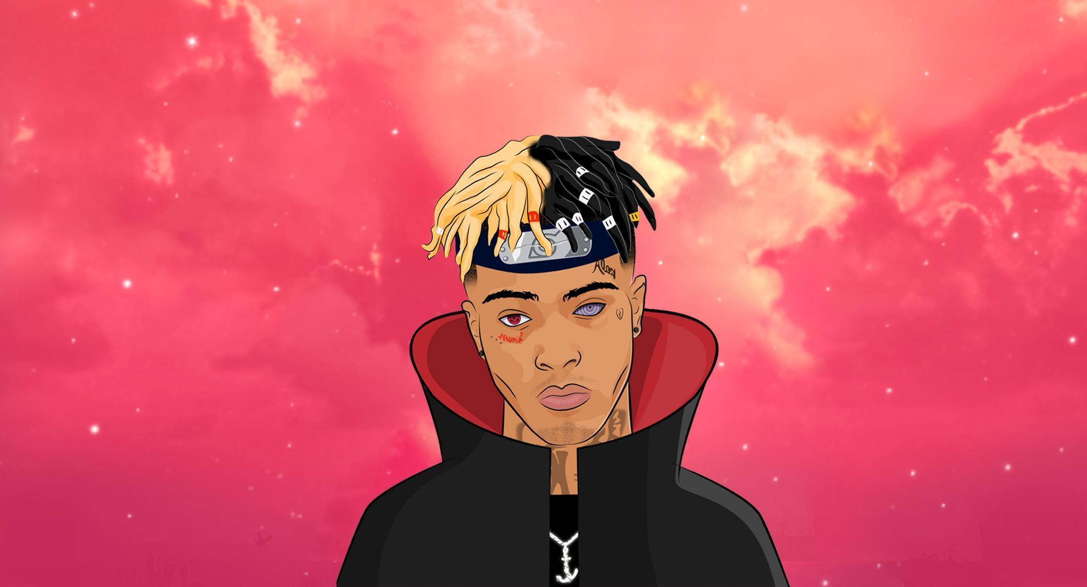 Xxxtentacion аниме в наметка от Наруто Шипуден Тапет