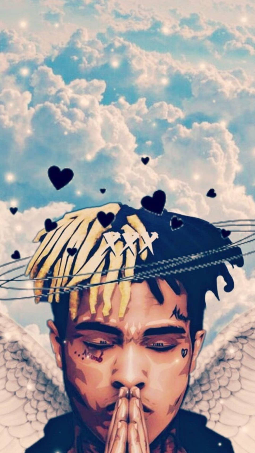 Xxxtentacion аниме крила на ангел Тапет