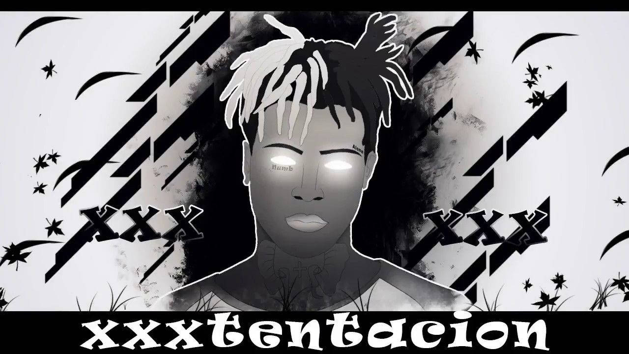 Xxxtentacion аниме рапър постер Тапет