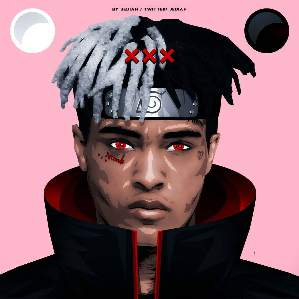 Xxxtentacion аниме прическа Naruto Тапет