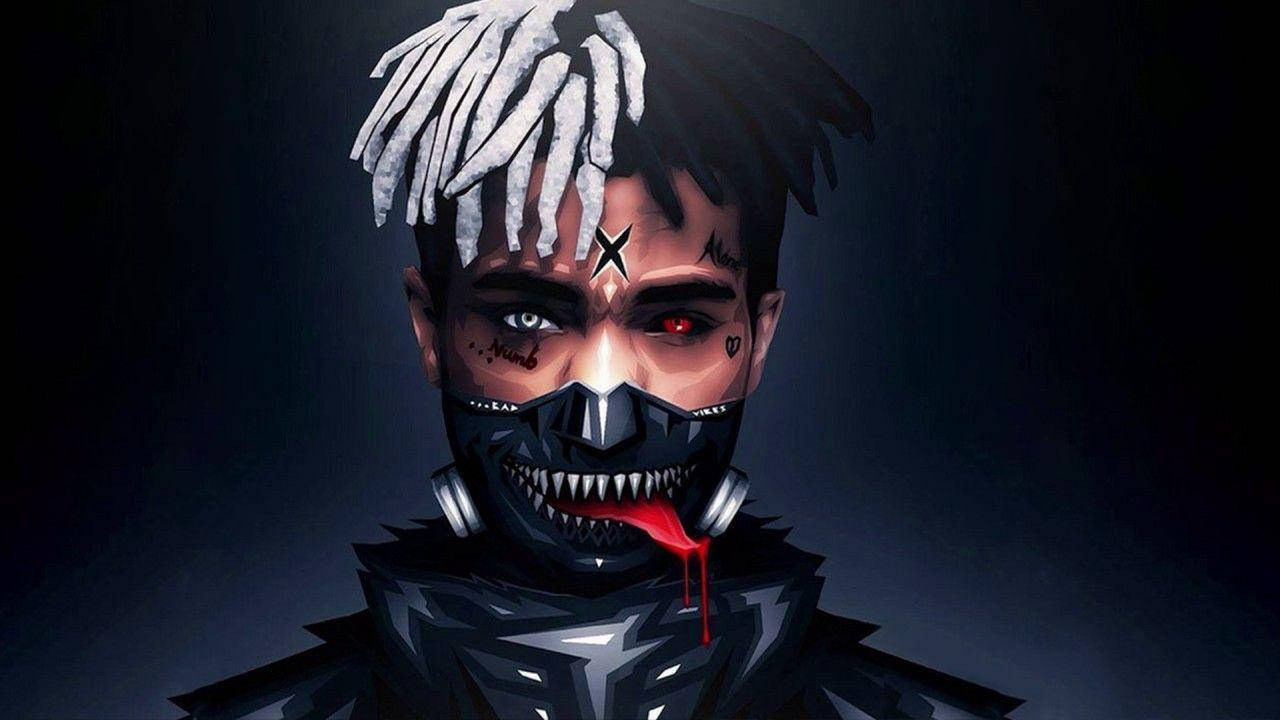 Xxxtentacion Аниме Маска от Токио Гул Тапет
