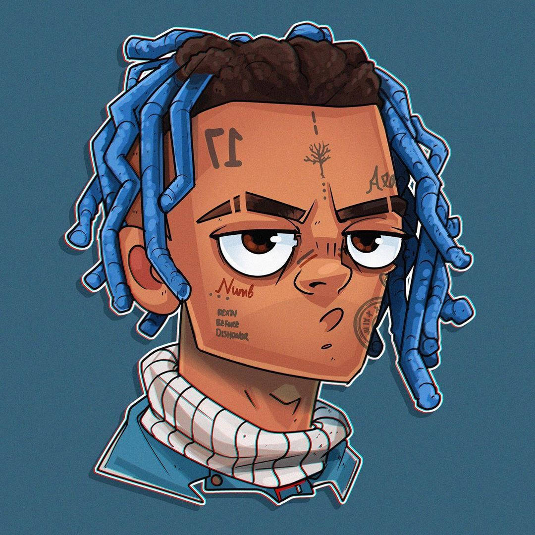 Xxxtentacion Аниме Дигитални Татуировки Тапет
