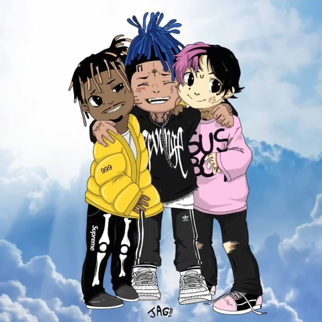 Xxxtentacion Аниме и Приятели Тапет