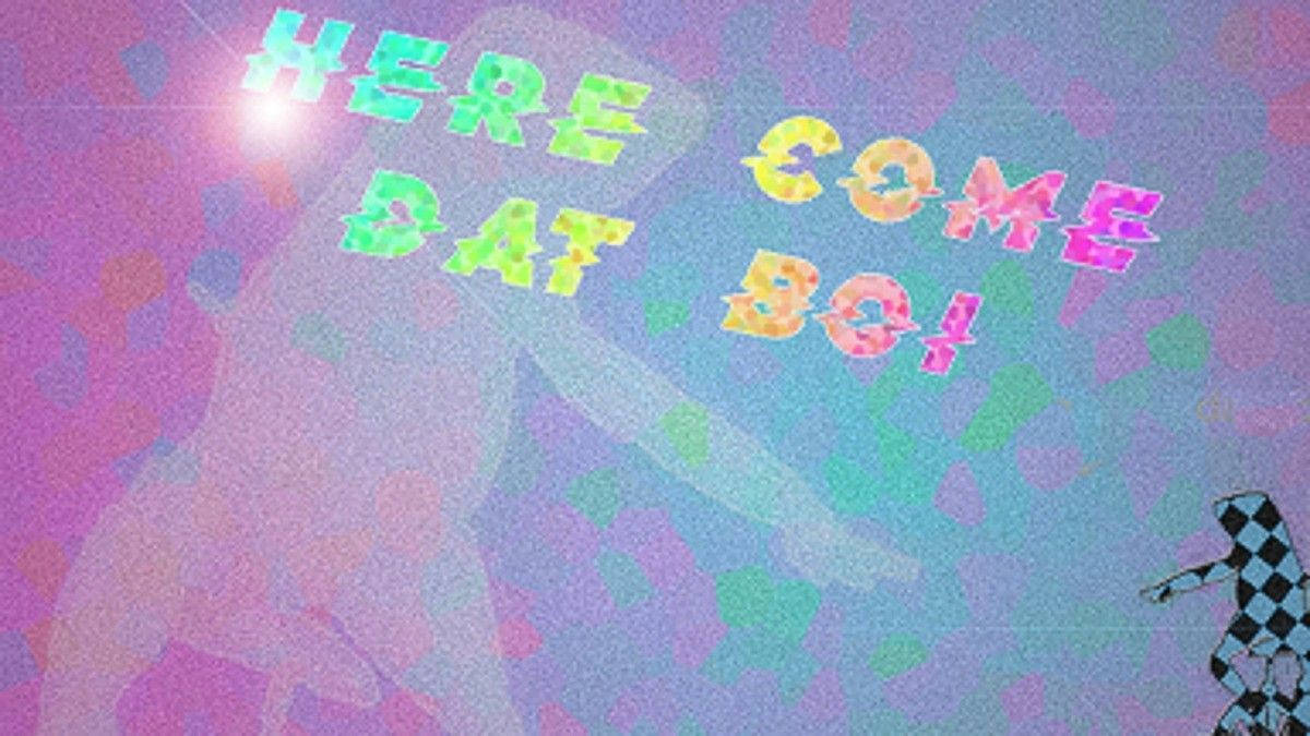 Y2k Естетика Here Come Dat Boi Тапет