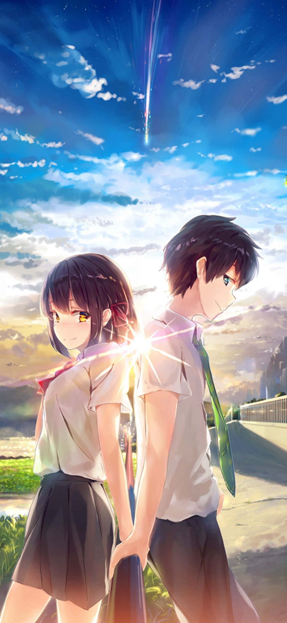 Сладък аниме филм Your Name от 2016 Тапет