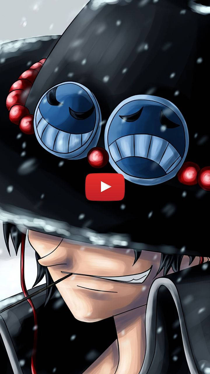 Лого на YouTube с Портгас от One Piece на живо Тапет