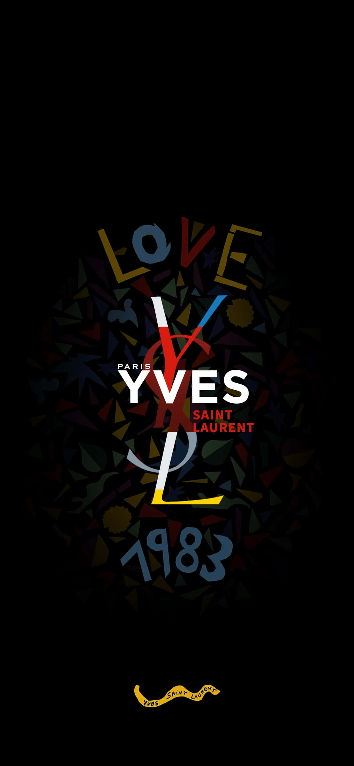 Почувствайте привличателността на Yves Saint Laurent, иконичната модна къща. Тапет