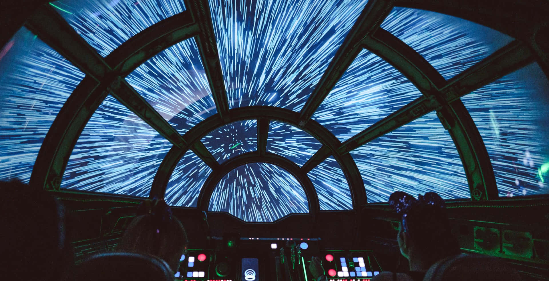 Междузвездни войни Zoom фон на Millenium Falcon в космоса Тапет