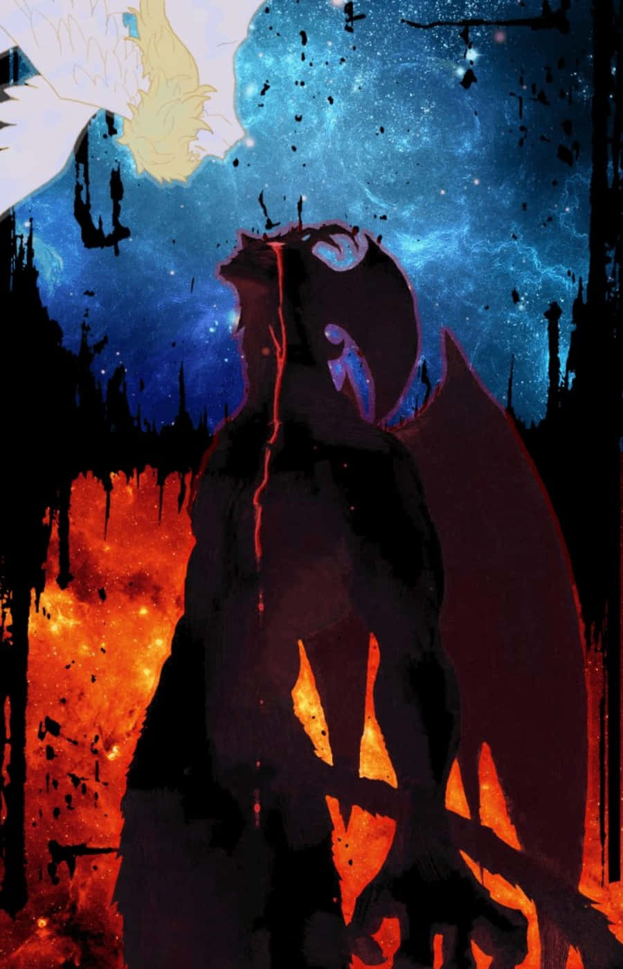 Акира Фудо узнает правду о своей личности в Devilman Crybaby Тапет