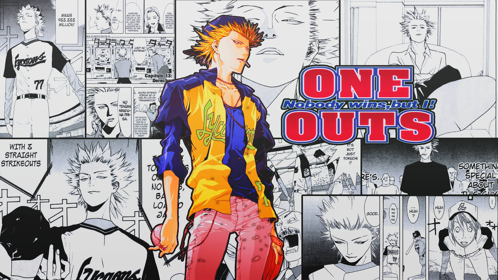Аниме герои One Outs Тапет